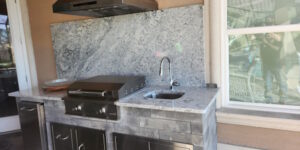 Outdoor kitchen installed by Outdoor Kreations in North Myrtle Beach